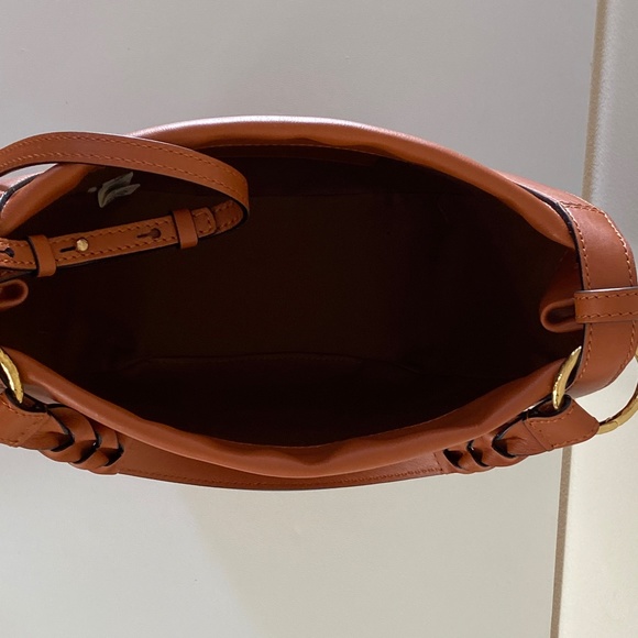 Ulla Johnson Hilma Top-Handle Leather Bucket Bag in Sienna Brown - Picture 14 of 16